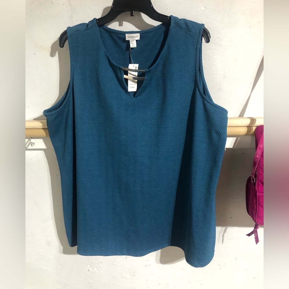 Avenue dressy  tank with cute silver accents